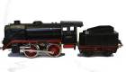 R66 12910 Märklin Dampflokomotive, 2-achsig, 20 Volt, schwarz, alte Spur O