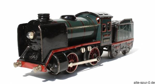 Märklin R 12890, Dampflokomotive 20 Volt, 2-achsig, mit 2-achsigem, olivgrünem Tender