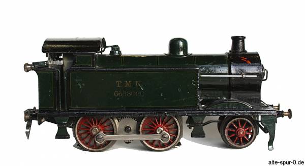 Märklin SpurO, TMN 66/13020, Dampflokomotive 20 Volt, 1B, gruen, schwarz
