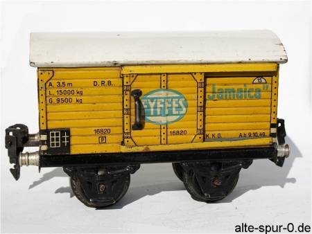 16820 Märklin Güterwagen, 2-achsig, gelb, Bananenwagen, Fyffes, Jamaica