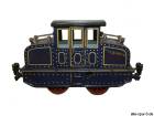 V 1020 Märklin Elektro-Lokomotive, dunkelblau, 2-achsig, Uhrwerk, Spur 0