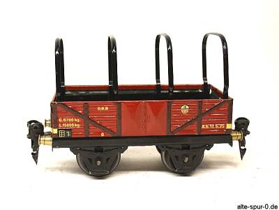 16630 Märklin Güterwagen, 2-achsig, offen, rotbraun, Plane