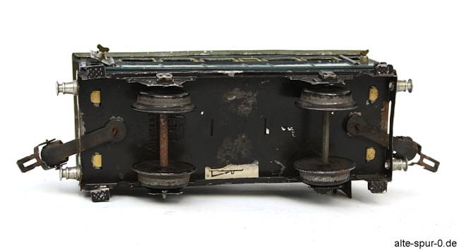 Märklin Personenwagen, 2-achsig, blau, alte Spur 0