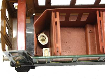 Märklin Personenwagen, 4-achsig, grün, alte Spur 0)