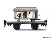 19830, Plattformwagen, 2-achsig, Tierwagen: "Löwe"